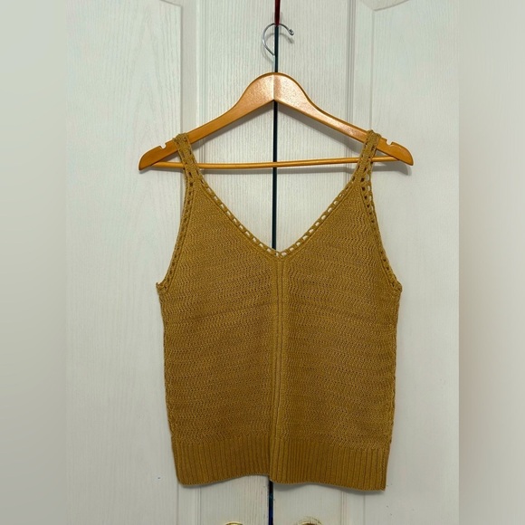 Wishlist‎ Women's Knit Cropped Tank Size Large Tan NWT - Picture 2 of 4